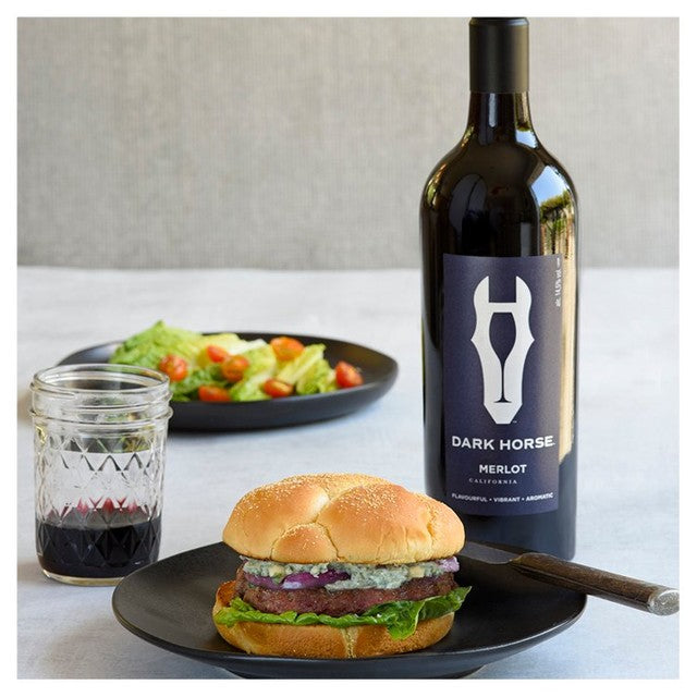 Dark Horse Merlot red wine 75cl - British product