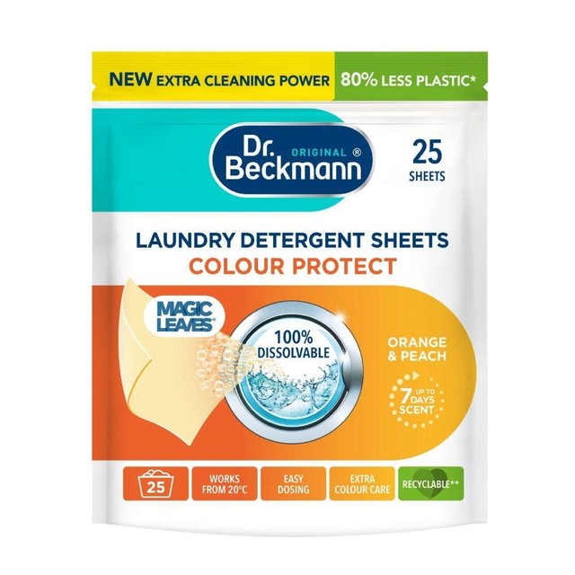 Dr Beckmann Colour Protect laundry sheets, imported from the UK