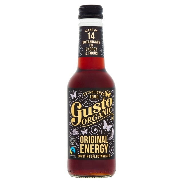 Gusto Original Organic Energy Drink cola flavoured 250ml, UK version