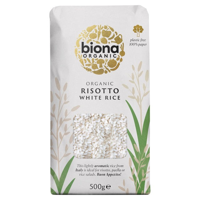 Biona Organic Risotto White Rice 500g - British product