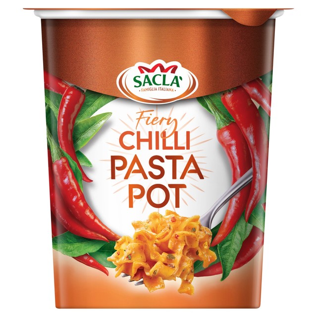 Sacla fiery chilli pasta pot (British brand)