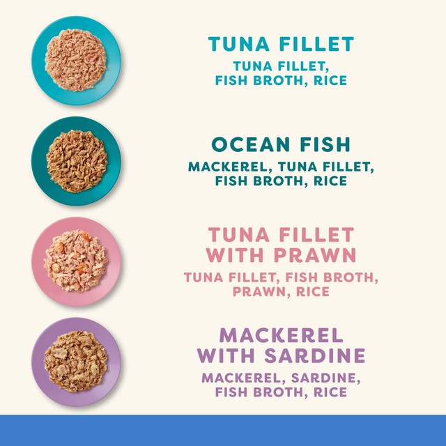 Applaws Fish Collection wet cat food tins multipack 12x70g - British product