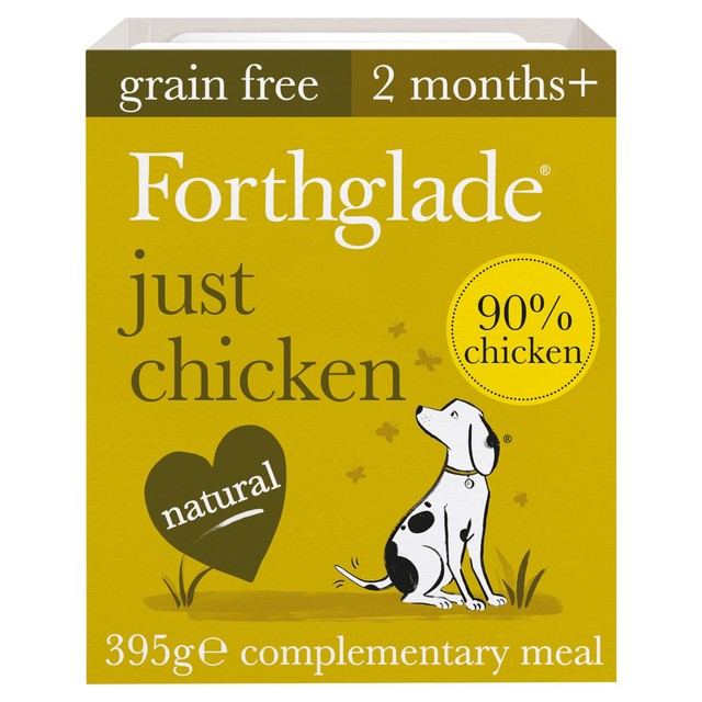 Forthglade Just 90% Chicken wet dog food 395g - British product