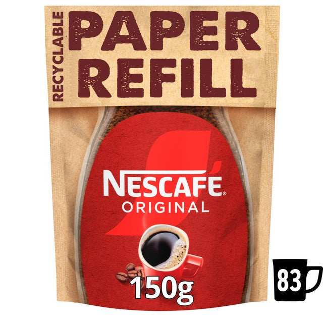 Nescafe Original instant coffee refill 150g, imported from the UK