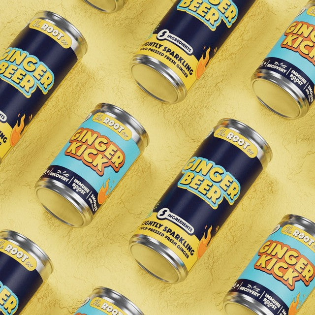 The Root Co original ginger beer 4x230ml (British brand)