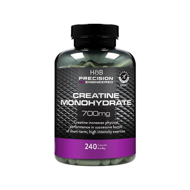 Precision Engineered creatine monohydrate capsules 700mg - British product