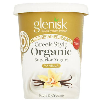 Sainsburys Glenisk Greek Style Organic Superior Vanilla Yogurt 450g- Buy online at McGrocer