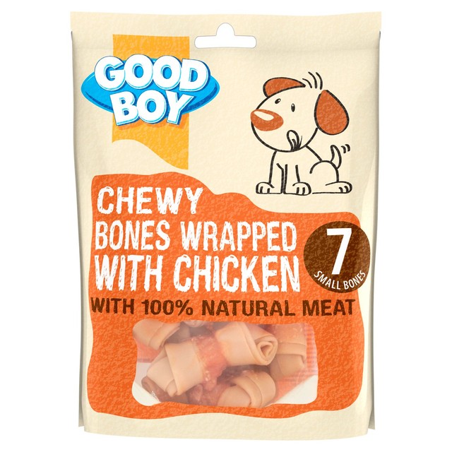 Good Boy chewy bones chicken dog treats 7 pack, UK version