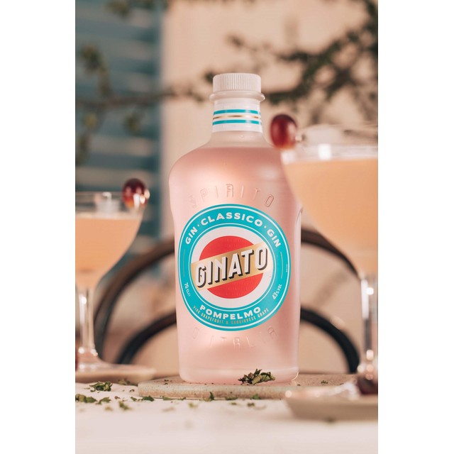 Ginato pink grapefruit gin 70cl, UK version