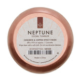 Premier Housewares Neptune Tumbler Concrete and Copper 250ml, imported from the UK