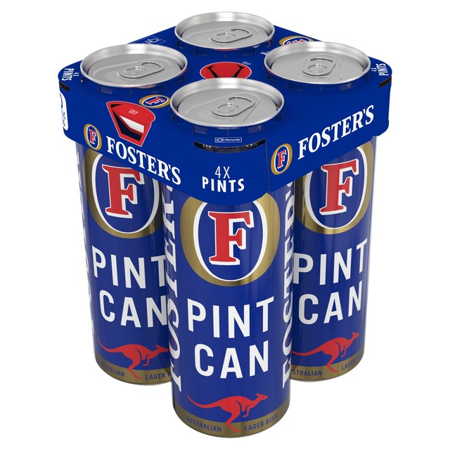 Foster's Lagerbier, 4 x 568 ml Dosen – Britisches Produkt