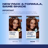 Clairol Nice'n Easy Hair Dye Medium Reddish Brown Kit - British product