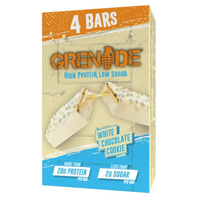Grenade Weißer Schokoladenkeks Proteinriegel Multipackung 4 x 60g