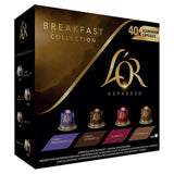 L'OR breakfast assortment coffee pods variety pack 40 pods, UK version
