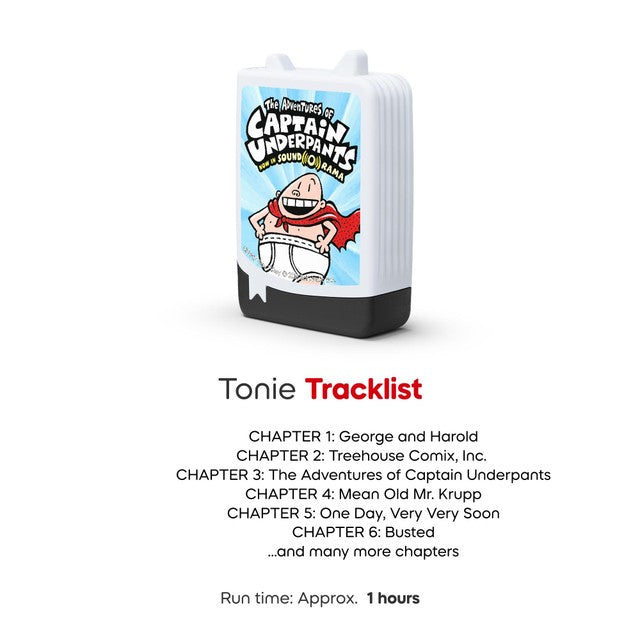 Tonies Captain Underpants audiobook Tonie, imported from the UK