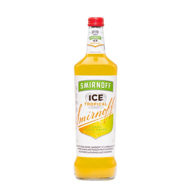 Smirnoff Ice Tropical vodka premixed drink 70cl (British brand)