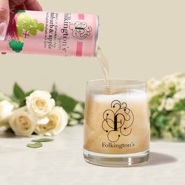 Folkington's Rhubarb & Apple Presse sparkling fruit drink 250ml - British product