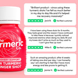 the turmeric co raw turmeric and ginger shot 60ml (British brand)