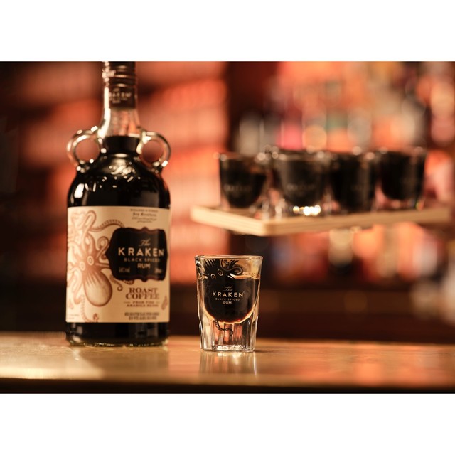 Kraken black spiced rum roast coffee 70cl, UK version
