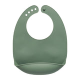Vital Baby Nourish Bib in natural moss, 27x21cm (British brand)