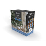 Festive 350 white compact LED lights with 5m lead - British product