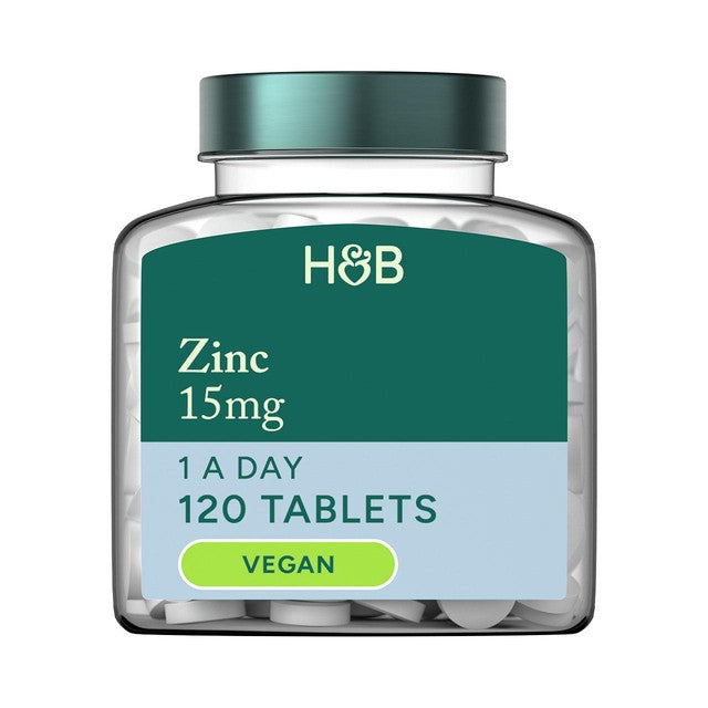 Holland Barrett Zinc 15mg Supplement 120 Tablets, UK version