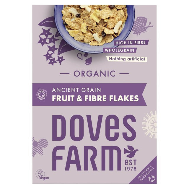 Doves Farm Organic Ancient Grain Fruit Flakes 375g - British product