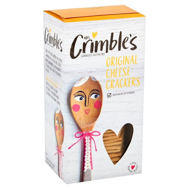 Mrs Crimble's cheese crackers 130g, imported from the UK