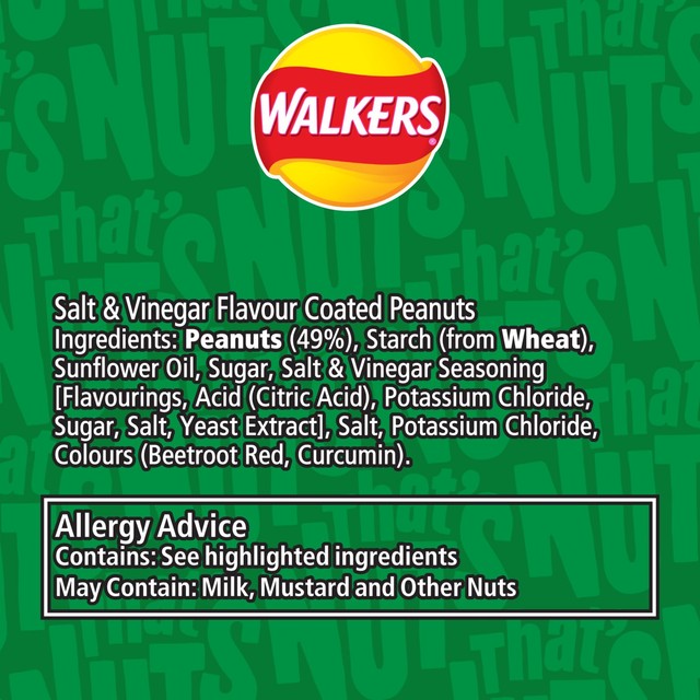 That's Nuts coated peanuts salt and vinegar 160g (British brand)