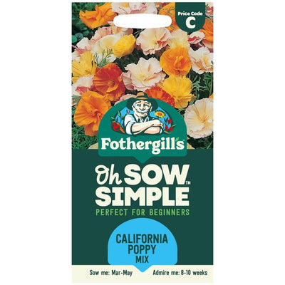 Mr Fothergills Frø Åh Så Enkelt California Poppy Mix Blomsterfrø 200 Frø