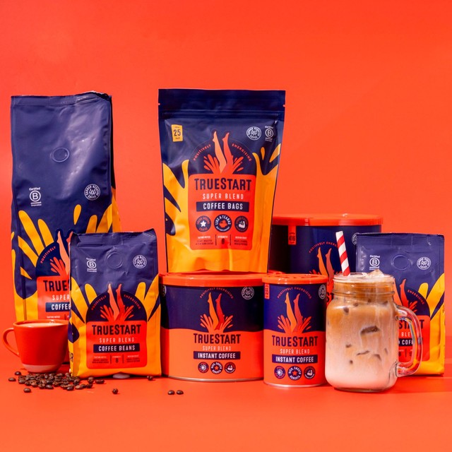 TrueStart Coffee Super Blend instant coffee 100g (British brand)