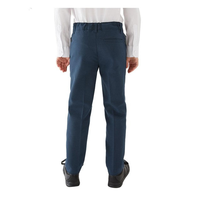 M&S boys skinny leg school trousers navy 10-11 years, imported from the UK
