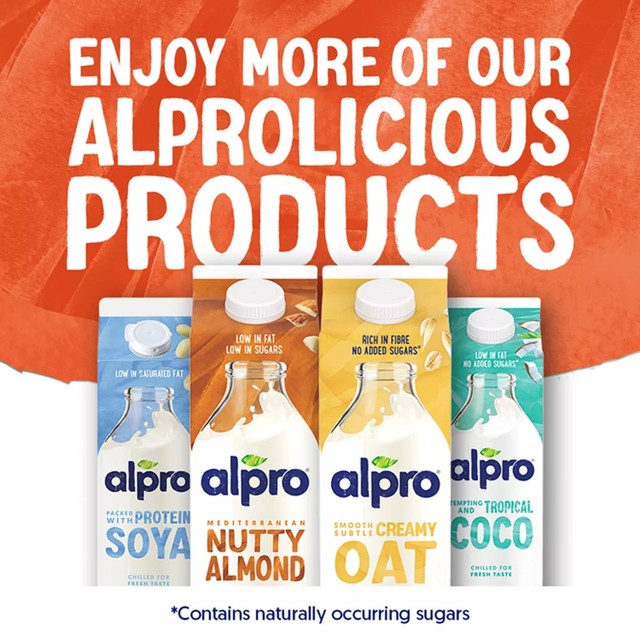 Alpro almond no sugar drink 1L - British product