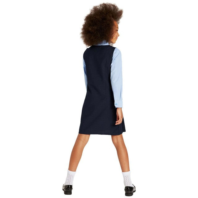 M&S Girls School Pinafores Navy 11-12 Years, imported from the UK