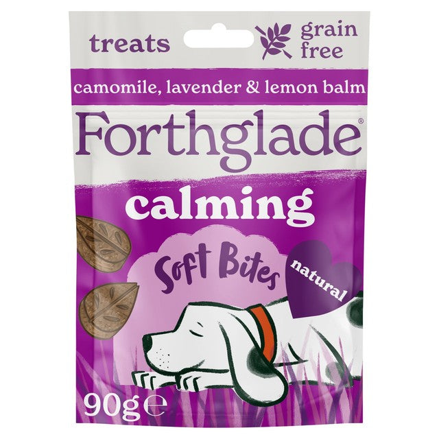 Forthglade calming natural grain-free soft bite dog treats 90g - British product