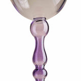 M&S Set of 2 Deco Wine Glasses, One Size, Lilac