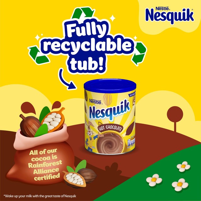 Nesquik Hot Chocolate Drink Mix 400g, imported from the UK