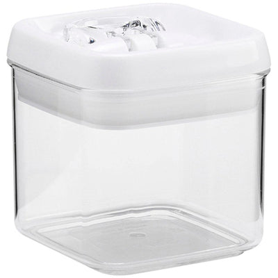 M&S M&S Square Flip-Tight Storage Jar 0.5L White Mix- Buy online at McGrocer