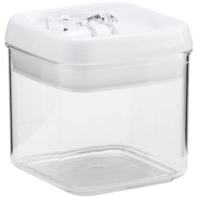 M&S Square Flip-Tight Storage Jar 0.5L White - British product