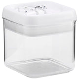 M&S Square Flip-Tight Storage Jar 0.5L White - British product