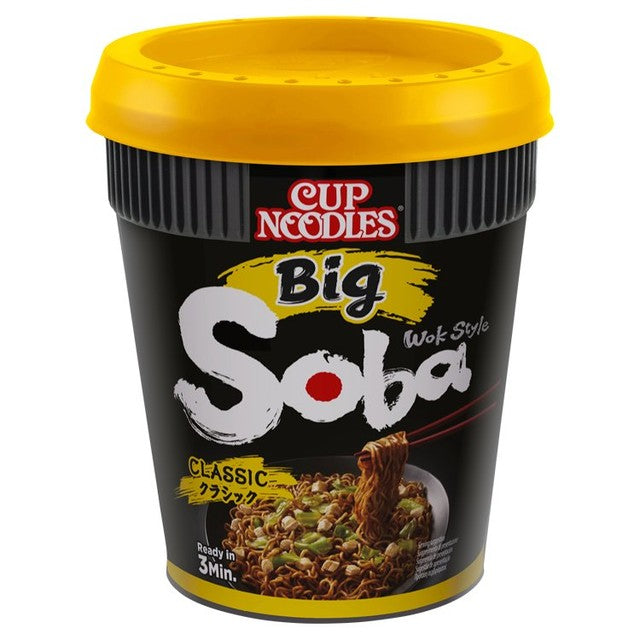 Nissin Soba Big Classic instant noodles pot 113g, imported from the UK
