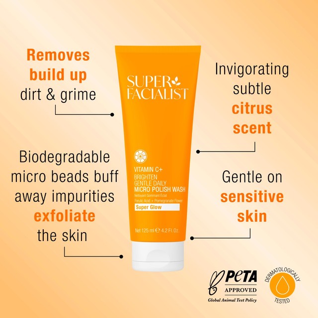 Super Facialist Vitamin C Polishing Face Wash 125ml (British brand)