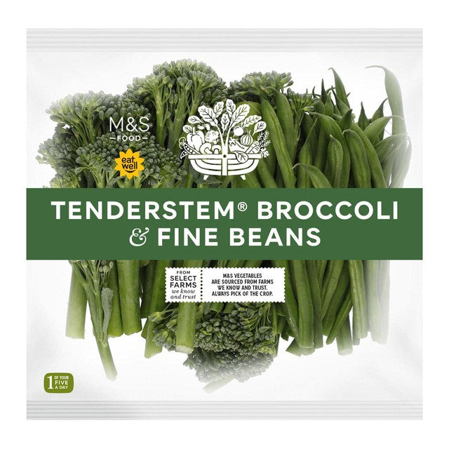 Brocolis et haricots fins M&S Tenderstem 400 g, importés du Royaume-Uni