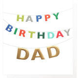 Caroline Gardner bunting dad birthday card - British product