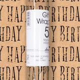 Deva Designs birthday wrapping paper roll 5m x 50cm - British product