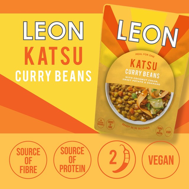 Leon Katsu Curry Beans ready meal 250g, UK version