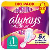 Always Platinum Normal Sanitary Towels with Wings Size 1 - British product