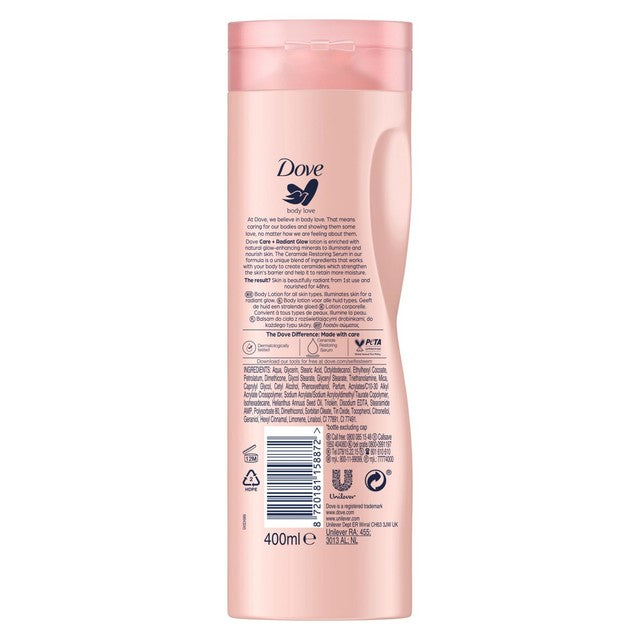 Dove Radiant Glow body lotion - British product