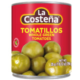 La Costena whole tomatillos glass jar (British brand)