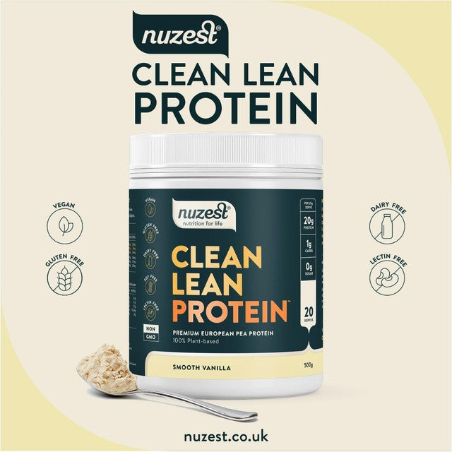 Nuzest smooth vanilla protein powder 500g, imported from the UK